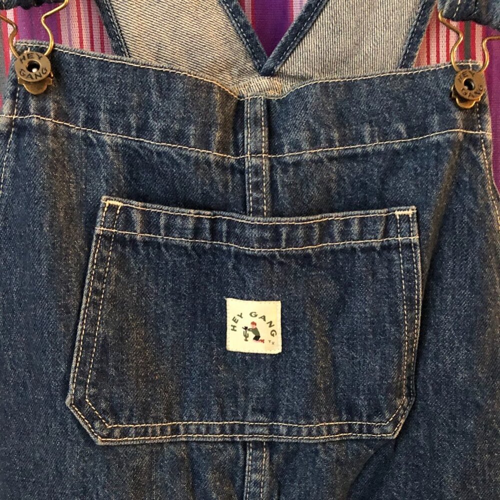 Hey Gang Knee Patch Overalls Size 1 (SMALL) - Picture 3 of 7